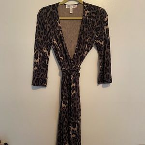 [Diane Von Furstenberg] leopard Wrap Dress